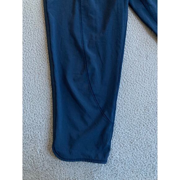 Lululemon Pants 8 Medium Cropped Pull On Stretch Pocket Navy Blue High Rise - Picture 7 of 13